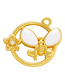 Fashion White Copper Drip Butterfly Flower Diy Accessories