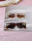 Fashion Leopard Pc Irregular Sunglasses
