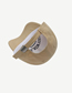 Fashion Brown Cotton Letter Embroidery Baseball Cap