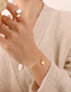 Fashion Steel Bracelet-15 + 5cm Titanium Steel Gold-plated Love Bracelet