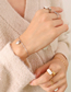 Fashion Steel Bracelet-15 + 5cm Titanium Steel Gold-plated Love Bracelet
