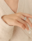 Fashion Steel Ring Titanium Steel Gold-plated Shaped Curved Rings