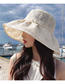 Fashion Beige Pearl Lace Fisherman Hat