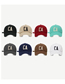 Fashion Red Cotton Letter Embroidery Baseball Cap