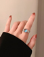 Fashion Silver Color Alloy Geometric Crystal Ring