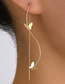 Fashion Gold Pure Copper Butterfly Puncture Ear