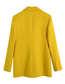 Fashion Yellow Woven Port Bag Suit Suit Jacket