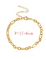 Fashion Golden -3 Titanium Steel Thick Chain Irregular Bracelet