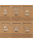 Fashion Baik-777 Alloy Alphanumeric With Card Necklace Set