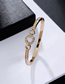 Fashion Gold Alloy Diamond Ring Bracelet