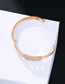 Fashion Gold Alloy Rectangular Diamond Bracelet