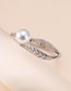 Fashion Gold Alloy Diamond Bracelet Pearl Leaves