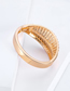 Fashion Gold Alloy Spring Bracelet Diamond Sector Fishbone