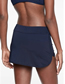 Fashion Black Nylon High Waist Open Swimming Skirt
