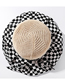 Fashion Black (gray Eave) Chess Objects Stitching Along The Fisherman Cap