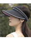 Fashion Refreshing Rice Nylon Letter Big Along The Empty Top Hat