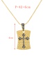 Fashion Gold-3 Bronze Zirconium Heart Necklace