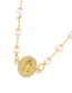 Fashion Gold Bronze Zirconium Madonna Necklace
