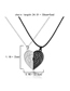 Fashion Black And White Men And Women Love Alloy Magnetic Adaptive Wings Necklace