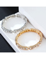 Fashion Silver Alloy Diamond Bracelet Geometry