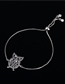 Fashion Pull Bracelet (true Platinum) Bronze Zirconium Owl Bracelet