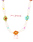 Fashion Green Rice Bead Flower Pearl Necklace