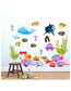 Fashion 30*90cmx2 Pieces Into Bags Dolphin Seaweed Whale Crab Starfish Jellyfish Octopus Wall Sticker