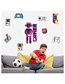 Fashion 30*90cmx2 Pieces Into Bags Pvc Game Console Handle Wall Sticker