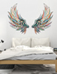 Fashion 42*58cmx2 Pieces Into Bag Pvc Colorful Feather Wall Sticker