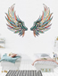 Fashion 42*58cmx2 Pieces Into Bag Pvc Colorful Feather Wall Sticker