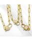 Fashion A Brass Diamond Heart Lock Necklace