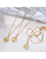 Fashion Aries Bronze Diamond Zodiac Necklace