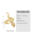 Fashion A Brass Gold Plated Serpent Ring With Diamonds