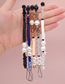 Fashion Pink Faceted Crystal Beaded Ceramic Phone Chain