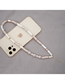 Fashion White Pearl Soft Pottery Stitching Mobile Phone Chain