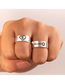 Fashion 6# Alloy Engraved Geometric Ring