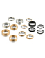 Fashion 3# Alloy Diamond And Pearl Geometric Ring Set