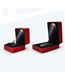Fashion Rounded Convex Edge Light Box Red Ring Box Rounded Raised Edge Led Jewelry Box(with Electronics)