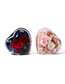 Fashion Love Flower Box Big Heart Blue Plastic Love Preserved Flower Jewelry Box