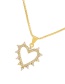 Fashion Gold Bronze Zirconium Cross Eye Pendant Necklace