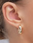 Fashion Gold Alloy Geometric Irregular Stud Earrings