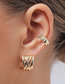 Fashion Gold Metal Geometric Stud Earrings Set