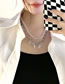 Fashion Necklace (detachable) Alloy Geometric Chain And Beaded Double Necklace