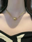 Fashion Gold Titanium Steel Ball Snake Bone Chain Necklace