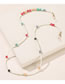 Fashion Porcelain White Crystal Rice Beads Beaded Glasses Chain
