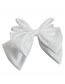 Fashion White Fabric Bow Hair Clip
