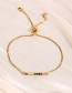 Fashion Color Brass Inlaid Zirconium Bar Bracelet
