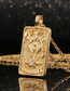 Fashion Tower Copper Gold Plated Tarot Necklace