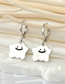 Fashion Silver Color Clouds Alloy Geometric Smiley Cloud Earrings