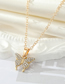 Fashion Necklace Alloy Diamond Butterfly Necklace